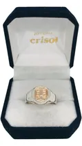 Comprar Anillo Registros Médicos Plata Y Logo En Oro