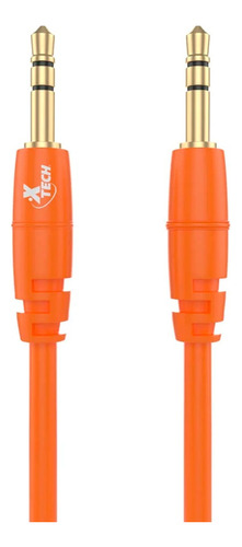 Cable Auxiliar Audio Jack 3,5mm Xtech Xtg-232 1m Naranja Css