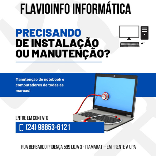 Manutenção De Notebooks E Computadores De Todas As Marcas!