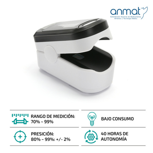 Oxímetro de pulso saturometro para dedo Femmto YK-81A negro
