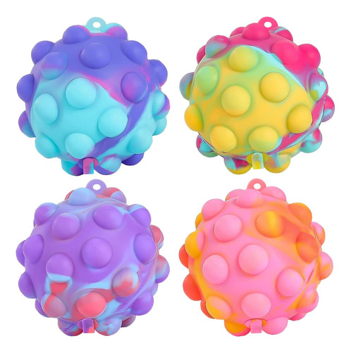Juguetes Para Ansiedad Con Burbujas Para Presionar, 4 Unidad