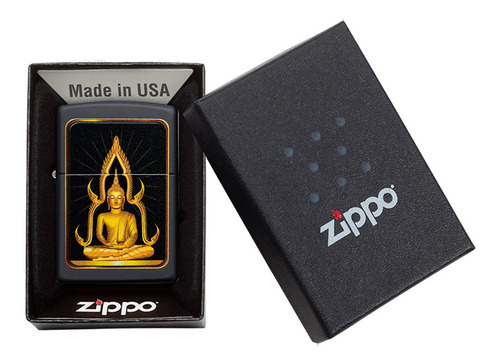Imagen 4 de 10 de Encendedor Zippo Lighter Buddha Matte Impreso