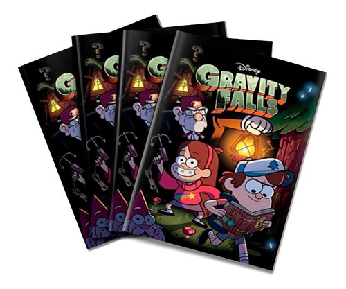 Gravity Falls Libros Souvenirs X10 Para Colorear 