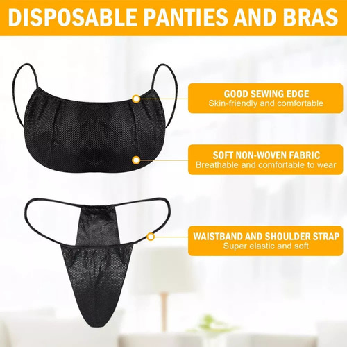 Calzón Y Brasier Desechables De Spa Para Mujer, 100 Pzs.