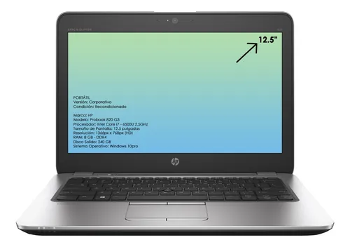 Laptop Hp I7 Ddr4 8gb Ssd 240gb Fhd Windows 11 (Reacondicionado)