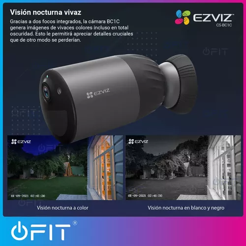 Camara Seguridad Wifi Con Bateria Ezviz Exterior Color Color Negro