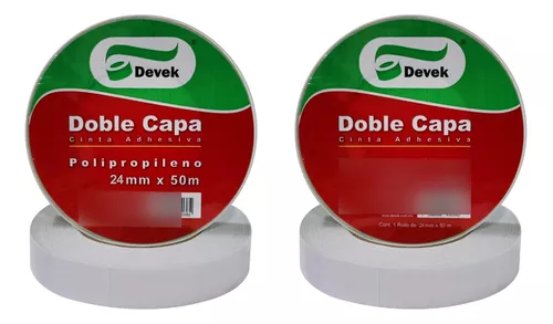 Cinta Devek adhesiva doble cara masking papel de 18 mm x 33 m. – Du Papier