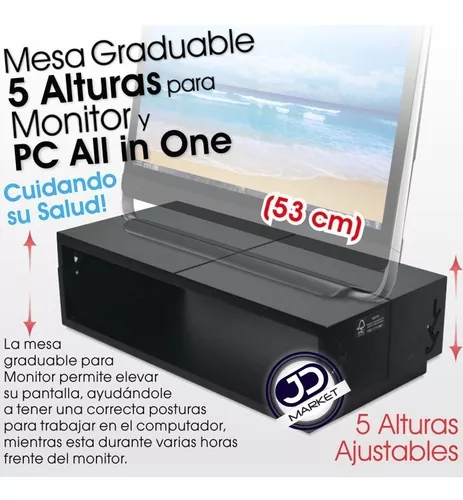 Soporte para monitor PC con altura graduable