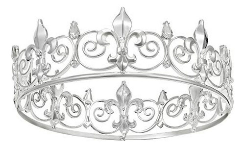 Corona Real De Rey/reina - Metal Plateado Para Fiestas, Boda