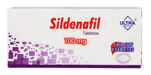 Sildenafil 100 Mg C/4 Tab Ultra ( Generico Del Viagra )