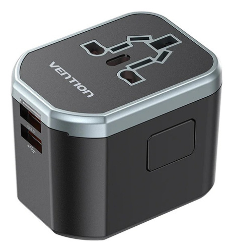 Adaptador De Viaje Universal Usb De 3 Puertos (c + A + A) 