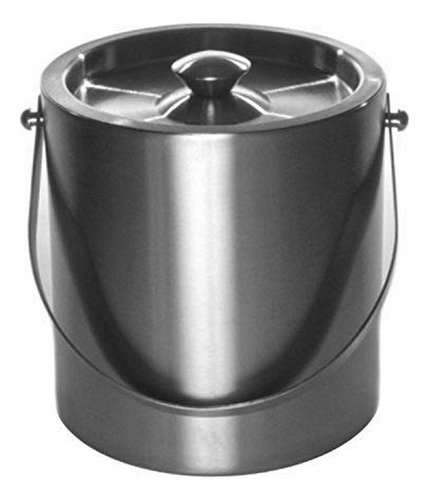 Mr. Ice Bucket Brushed Stainless-steel Ice Bucket, 3 Quart