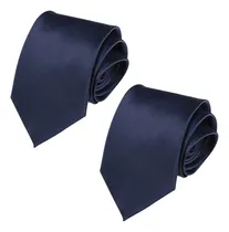 Comprar 2 Pcs Corbatas Hombre Classic Solid Color Slim Moda