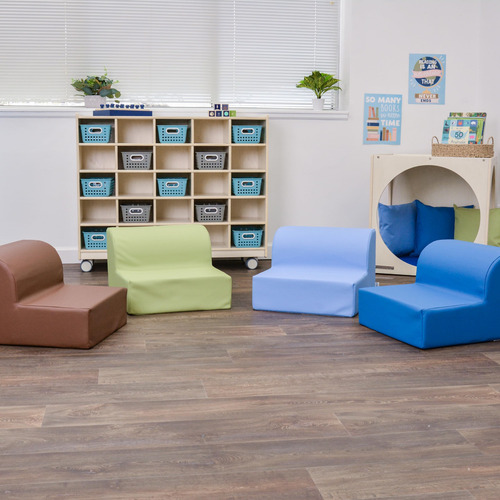Tumbonas De Biblioteca Para Niños Juego De 4 Asientos Flexib Color