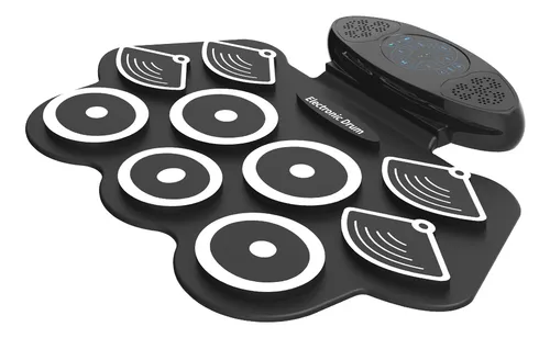 comprar Batería Electrónica Portátil De 9 Almohadillas Enrollables D