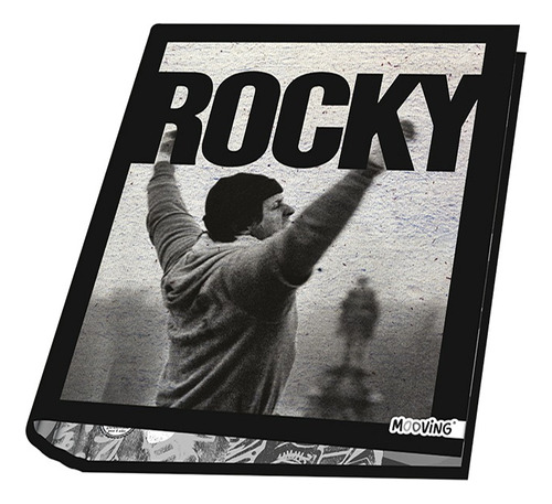 Carpeta Mooving A4 Rocky Balboa Redondo Escolar 2 Ganchos