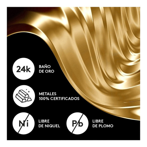 Hermosos Aretes Ésika X 7 Pares Baño Oro 24k Y Plata