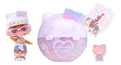 Lol Surprise Hello Kitty Crystal Cutie Doll Con 7 Sorpresas.