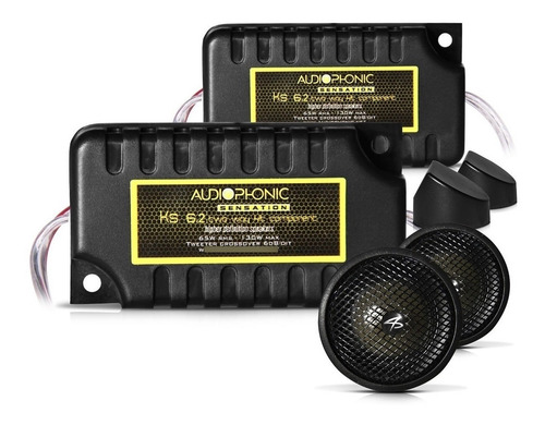 Kit Alto Falante Tweeter Audiophonic Tks 1 25w Rms 1 Polegad