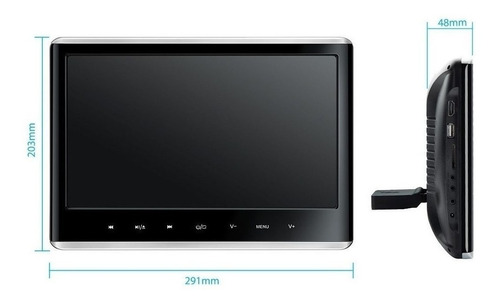 Cabecera Pantalla Gigante 11.6 Tablet Auto + Casa Hdmi Usb