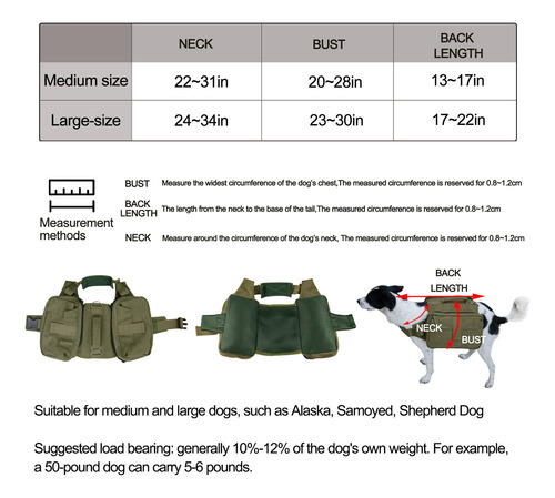 Mochila Para Perros Para Acampar, Duradera, Transpirable Y F