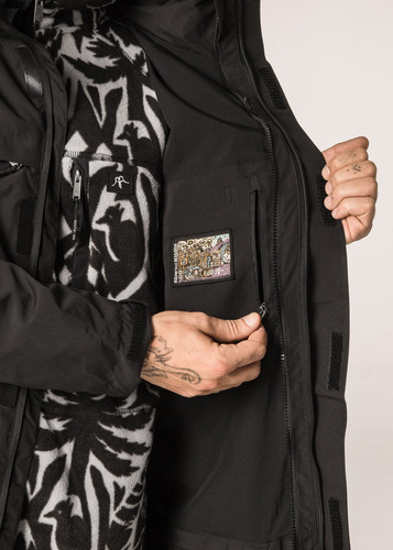 Chaqueta Hombre Volcano 3 En 1 Negra