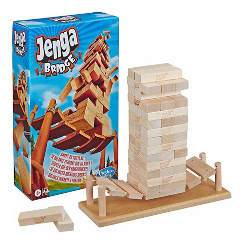 Jenga Bridge Juego Mesa Puente Torre Madera Hasbro Original