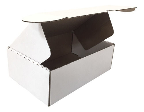10 Mailbox 30x20x10 Cm Caja Envios Carton Corrugado Blanco Blanco