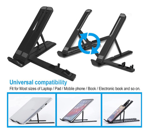 Soporte Para Laptop Ajustable Portátil Plegable Base Celular