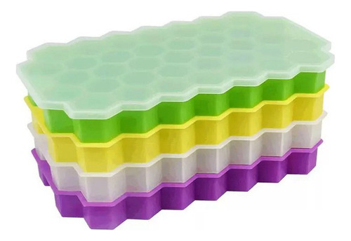 Bandeja De Hielo, Paquete De 4 Bandejas De Hielo De Silicona
