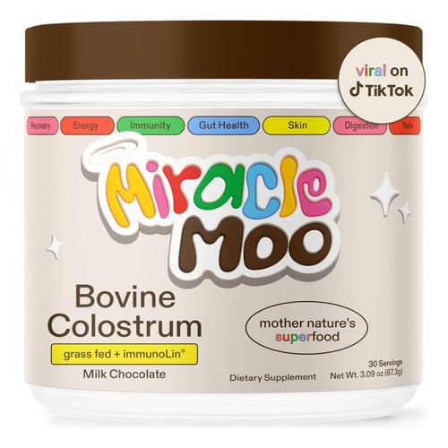 Miracle Moo Bovine Colostrum 87g Chocolate