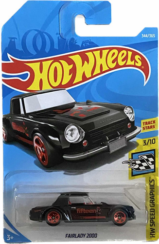 Hot Wheels Datsun Fairlady 2000 Negro Hw Speed 3/10 | 2018