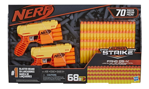 Brinquedo Lançador Nerf Alpha Strike Fang Load Out E8315