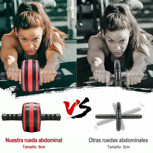 Rueda abdominal + Push Up + Cuerda con peso