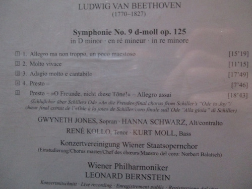 Beethoven - Symphonie No. 9. Gwyneth Jones, Hanna Schwarz