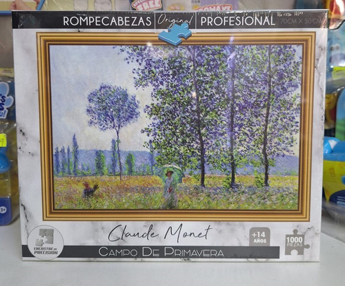 Rompecabezas 1000 Piezas Arte Monet Campo De Primavera