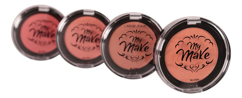 Blush Compacto Alta Pigmentação My Make 4g Tom Da Maquiagem N4 - Choco Ligth