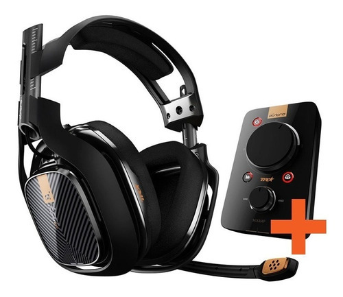 Auriculares Para Juegos Astro A40 Tr + Mixamp Pro Tr, Ps4 Color Negro