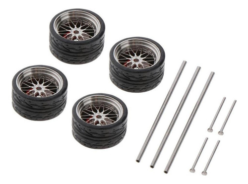 Neumáticos De Goma Para Coche Modelo Rc De 4 Piezas En A4