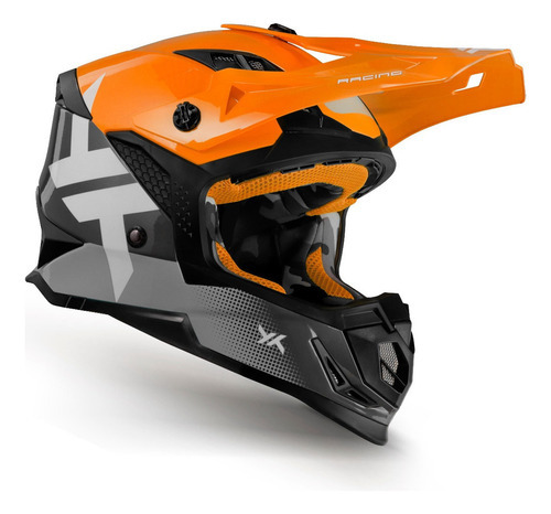 Capacete Moto Mattos Racing Atomic Icon Laranja Loja Tamanho do capacete 58