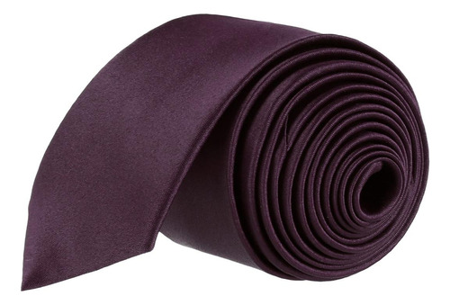 Corbata Hombre Slim Vino Stfashion 52704230 Diseño De La Tela Liso