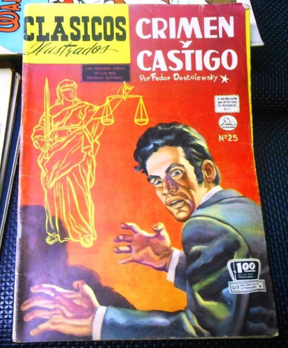 1954 Clasicos Ilustr Comic Cuentos De Crimen Y Castigo Nº 25