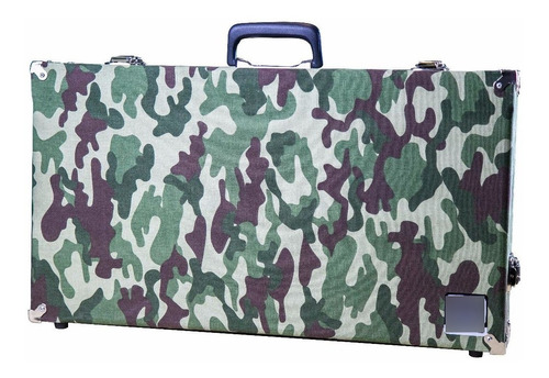 Case Pedal Board Camuflado Pedais Pedaleira Boss 60x33x10