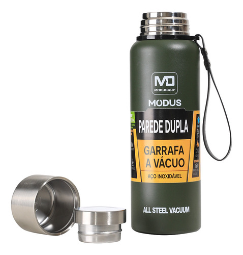 Modus Garrafa Térmica Inox Portátil Copo Com Bolsa 1500ml