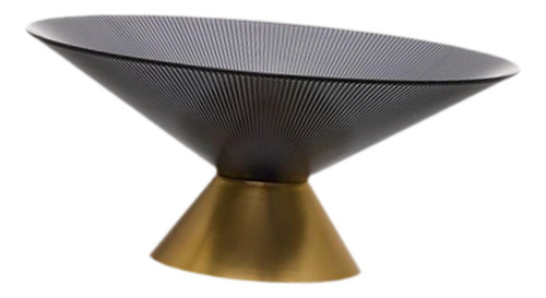 Pedestal Decorativo Tazón De Fruta Soporte De Frutas M Gris