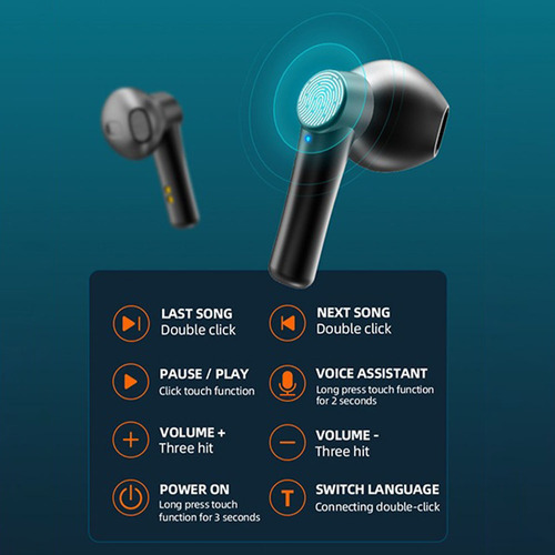 1 Juego De Auriculares Inalámbricos, Auriculares Deportivos