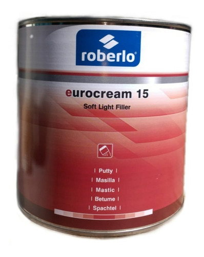 Roberlo Masilla Poliester Eurocream  4kg- 2,25l 