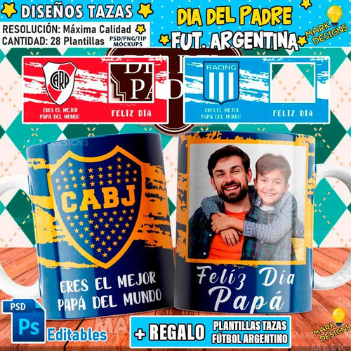 Plantillas Día Del Padre Tazas Remeras Vectores + Regalo