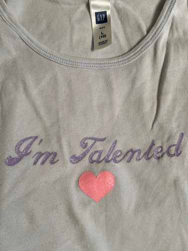 Remera Gap Musculosa Im Talented 100% Algodon (Usado)