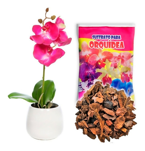 Sustrato Premium Seleccionado Orquidea Corteza Phalaenopsis